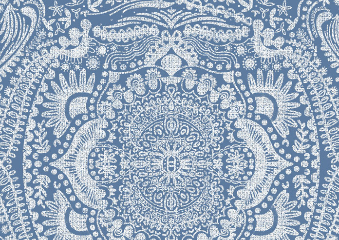 Tribe Mandala, Sapphire Blue - Twist&Fit Roller Blind - Image 6